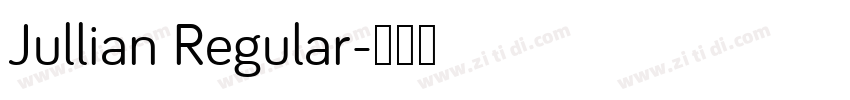 Jullian Regular字体转换